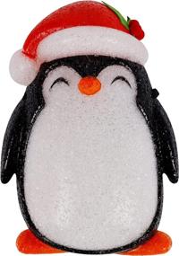 img 3 attached to 🎄 Holiday Cheer: Happy Trees Christmas Porch Light Cover & Penguin Outdoor Lamp Decoration