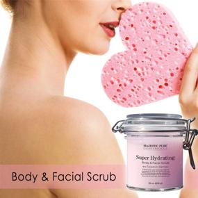 img 3 attached to 💦 MAJESTIC PURE Super Hydrating Facial and Body Scrub - Gentle Exfoliating Scrub for Face and Skin, Nourishes and Moisturizes, with Swedish Berries Fragrance, 10 oz