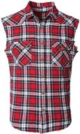 👕 nutexrol men's casual flannel sleeveless cotton shirts: stylish and comfortable wardrobe staples logo