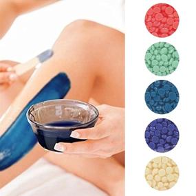 img 2 attached to 🧜 Mermaid Wax Beads - 17.5 oz Hard Wax Beads for Painless Hair Removal with 5 Bags - Includes 3.5 oz Hard Wax Beads & 10 Wax Applicator Sticks - Ideal for Brazilian Waxing