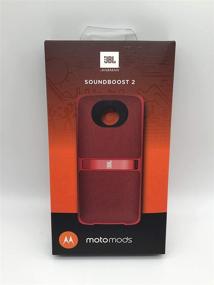 img 2 attached to Enhance Your Moto Z Experience with the JBL SoundBoost 2 MotoMods Speaker in Red