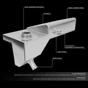 img 3 attached to 🔋 DNA Motoring Lightweight Aluminum Coolant Expansion Recovery Fill Tank - Model TANK-COL-008