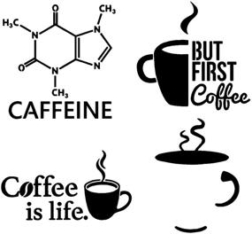 img 3 attached to Caffeine Decal Pack Molecule Coffee Exterior Accessories
