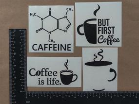 img 4 attached to Caffeine Decal Pack Molecule Coffee Exterior Accessories