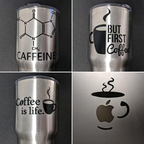 img 2 attached to Caffeine Decal Pack Molecule Coffee Exterior Accessories