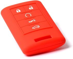 img 3 attached to Protective Silicone Case Cover for Cadillac ATS CTS 🔒 DTS STS XTS ATS SRX & C7 Corvette Key FOB