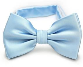 img 3 attached to BOWS N TIES Solid Color Pre Tied Toddler Boys' Accessories and Bow Ties
