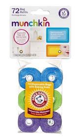 img 2 attached to 👶 Convenient Munchkin Arm & Hammer Diaper Bag Refills - 2 Packs of 72 Count