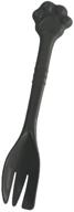🍴 versatile pet food fork and mixing spoon - grey 7.48inch logo