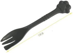 img 2 attached to 🍴 Versatile Pet Food Fork and Mixing Spoon - Grey 7.48Inch