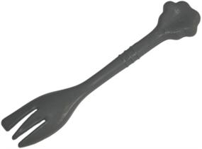 img 3 attached to 🍴 Versatile Pet Food Fork and Mixing Spoon - Grey 7.48Inch