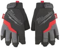 milwaukee 48 22 8741 fingerless gloves medium logo