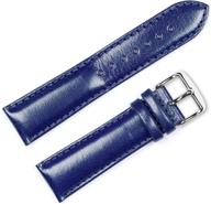 smooth leather watch band navy men's watches logo