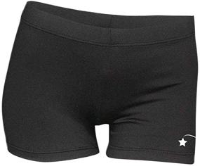 img 4 attached to 🩰 Dryflex Gymnastics Shorts for Girls: Experience Comfort and Style with DESTIRA's Black Active Wear