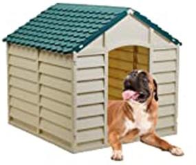 img 1 attached to 🐾 Starplast Dog House Kennel: Weather & Water Resistant, Easy Assembly, Ideal for Small to Large Dogs