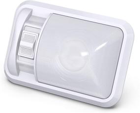 img 3 attached to Набор из 2 светильников Leisure LED 12V для потолка в доме на колесах с выключателем, матовый светильник для интерьера прицепа, один светильник 300LM, натурально-белый свет 4000-4500K