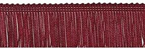 img 1 attached to Decorative Trimmings Chainette Fringe Burgundy