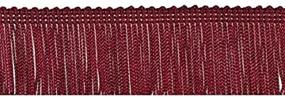 img 2 attached to Decorative Trimmings Chainette Fringe Burgundy