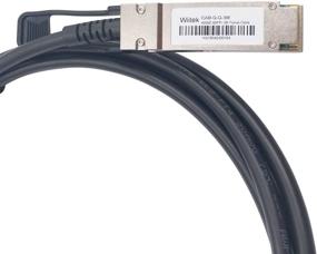 img 3 attached to 🔌 Кабель Wiitek 3 метра QSFP + DAC Twinax: медный кабель прямого подключения 40GbE, 30AWG черный для Arista, Dell, Ubiquiti, D-Link, Juniper, Huawei, Mellanox, Mikrotik, SuperMicro.