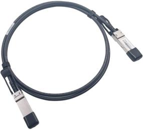 img 4 attached to 🔌 Кабель Wiitek 3 метра QSFP + DAC Twinax: медный кабель прямого подключения 40GbE, 30AWG черный для Arista, Dell, Ubiquiti, D-Link, Juniper, Huawei, Mellanox, Mikrotik, SuperMicro.