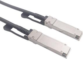 img 1 attached to 🔌 Кабель Wiitek 3 метра QSFP + DAC Twinax: медный кабель прямого подключения 40GbE, 30AWG черный для Arista, Dell, Ubiquiti, D-Link, Juniper, Huawei, Mellanox, Mikrotik, SuperMicro.