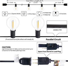 img 3 attached to Black Shatterproof Outdoor Decorative Christmas Lighting