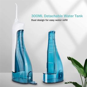 img 3 attached to 💦 Water Flosser by Initio - 3 Modes, 300ML Cordless Oral Irrigator with 6 Jet Tips, IPX7 Waterproof, Travel Bag, Rechargeable Teeth Cleaner for Home and Travel