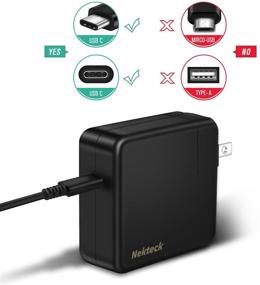 img 2 attached to USB Type C Wall Charger by Nekteck - 65W MacBook Pro Charger with Power Delivery | USB-IF Certified | 6FT USB C Cable | Compatible with HP Spectre, Dell XPS, Matebook, Pixel, Galaxy, iPhone 11 Pro