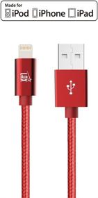 img 4 attached to 🔌 LAX iPhone Charger Lightning Cable – MFi Certified Braided Apple Lightning USB Cord for iPhone 11/11 Pro Max/XS Max/X/iPad – Industrial Grade Electrical Durability