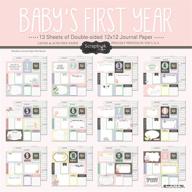 👶 capturing precious memories: scrapbook customs baby girl first months scrapbooking kit 36984 logo