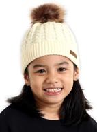 модный и функциональный: brook bay kids faux beanie - идеальный аксессуар для девочек логотип