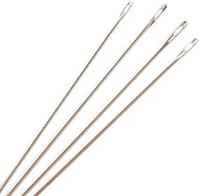 img 2 attached to 🧵 European Quality Sharps Beading Needles, Size 12, 4 Needles per Card - Ideal for Small Areas, Versatile All-Purpose Hand Sewing and Mending Needle