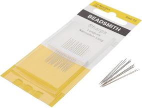 img 4 attached to 🧵 European Quality Sharps Beading Needles, Size 12, 4 Needles per Card - Ideal for Small Areas, Versatile All-Purpose Hand Sewing and Mending Needle