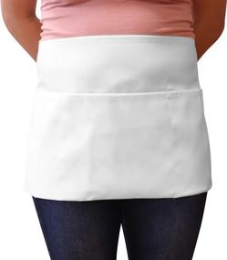 img 1 attached to 👩 Arkwright Professional Waitress Server Aprons (12x26, 12 Pack), 3 Pocket Waist Apron for Kitchen, Ideal Apron for Women & Men