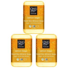 img 4 attached to Dead Sea Salt Lemon Sage Soap 3 Pack - 7 oz, Enriched with Sulfur, Magnesium, and 21 Essential Minerals. Contains Shea Butter, Argan Oil. Suitable for All Skin Types, Ideal for Problem Skin. Natural, Therapeutic, 100% Natural Formula