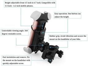 img 3 attached to 🚲 Raylix Adjustable Bike Phone Holder: Ultimate Bicycle Mount for iPhone, Samsung Galaxy, and more!