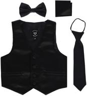👔 stylish lilac piece zipper bowtie boys' formal clothing - trendy and elegant! logo