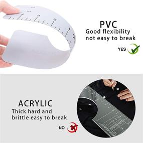 img 2 attached to 👕 5 Pack Tshirt Ruler Guide for Vinyl: Perfect Alignment for Heat Press & Centered Designs - T-Shirt Alignment Tuler for Kids & Adults