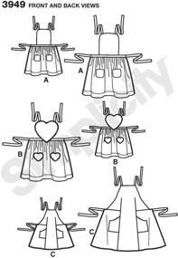 img 1 attached to Simplicity Sewing Pattern 3949 Aprons