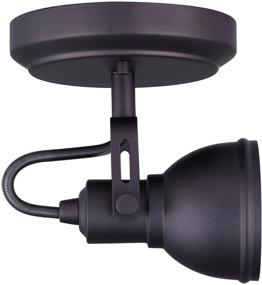 img 3 attached to 💡 CANARM ICW622A01ORB10 LTD Polo 1 Light Ceiling/Wall, Oil Rubbed Bronze with Adjustable Head - Stylish Illumination Fixture for Versatile Lighting Needs