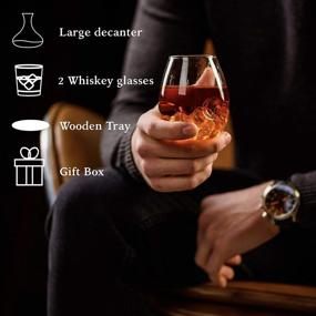 img 1 attached to 🥃 Kemstood Whiskey Crystal Decanter: Elegant Alcohol Storage Solution