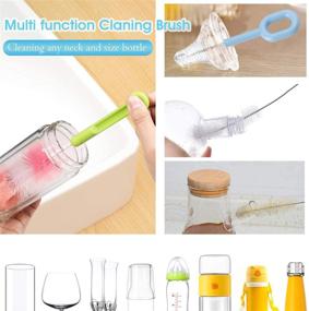 img 3 attached to 🧼 SEFONE 20pcs Multi-use Bottle Cleaning Brushes Set - Versatile Water Bottle Brushes, Straw Cleaning Brush, Pipe Brush and Vent Brush for Cleansing Varied Diameters and Sizes Baby Bottle, Nipple, Tube