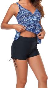 img 1 attached to Sands Coast Waisted Bottoms: Trendy Women's Clothing for Swimsuits