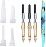 🖋️ tino kino resin fountain pen molds kit: create diy pens with epoxy casting molds and silicone molds, including 3pcs fountain pen refills - perfect gift for teachers and students logo