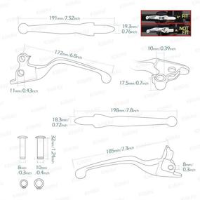 img 1 attached to 🔧 Черные ручки управления гидравлическим тормозом и механизмом сцепления KiWAV, на чистом виду - совместимы с Harley '18 и новее Softail