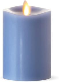 img 3 attached to 🕯️ Luminara Realistic Artificial Moving Flame Pillar Candle - Battery Operated LED Lights - Unscented - Remote Ready - Remote Sold Separately - Faded Denim - 3" x 4.5