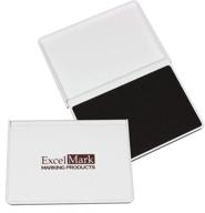 🖌️ excelmark brown ink pad for rubber stamps - 2-1/8" x 3-1/4" dimensions - enhanced seo logo