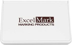 img 3 attached to 🖌️ ExcelMark Brown Ink Pad for Rubber Stamps - 2-1/8" x 3-1/4" Dimensions - Enhanced SEO