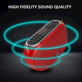 img 2 attached to 🔊 SUNhai J19 Bluetooth-колонка: портативная беспроводная настольная радиогромкая колонка с HD-звуком, FM, TF, USB-плеером, USB-зарядкой, AUX-входом, встроенным микрофоном и поддержкой громкой связи – идеально подходит для активного отдыха и вечеринок!