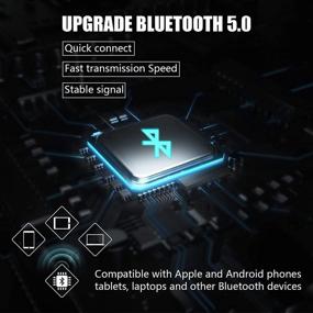 img 1 attached to 🔊 SUNhai J19 Bluetooth-колонка: портативная беспроводная настольная радиогромкая колонка с HD-звуком, FM, TF, USB-плеером, USB-зарядкой, AUX-входом, встроенным микрофоном и поддержкой громкой связи – идеально подходит для активного отдыха и вечеринок!